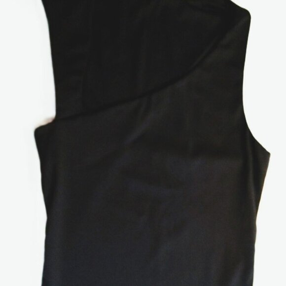 NWT Commense Asymmetric Neck Cut Out Tank Top black - Picture 4 of 11